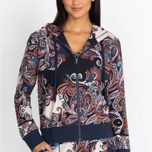 Johnny Was Multicolor Paisley Hoodie and Joggers Set